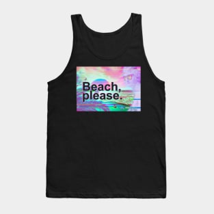 beach please vaporwave Tank Top